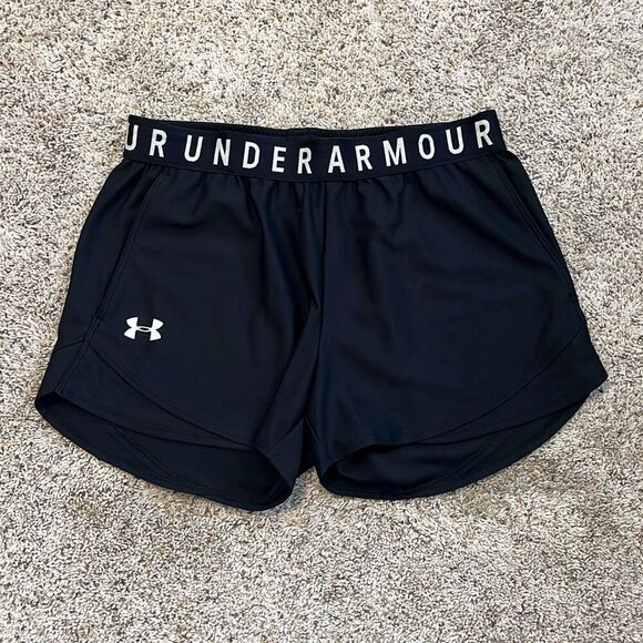 Under Armour Black Play Up Shorts Size Small - Picture 2 of 6